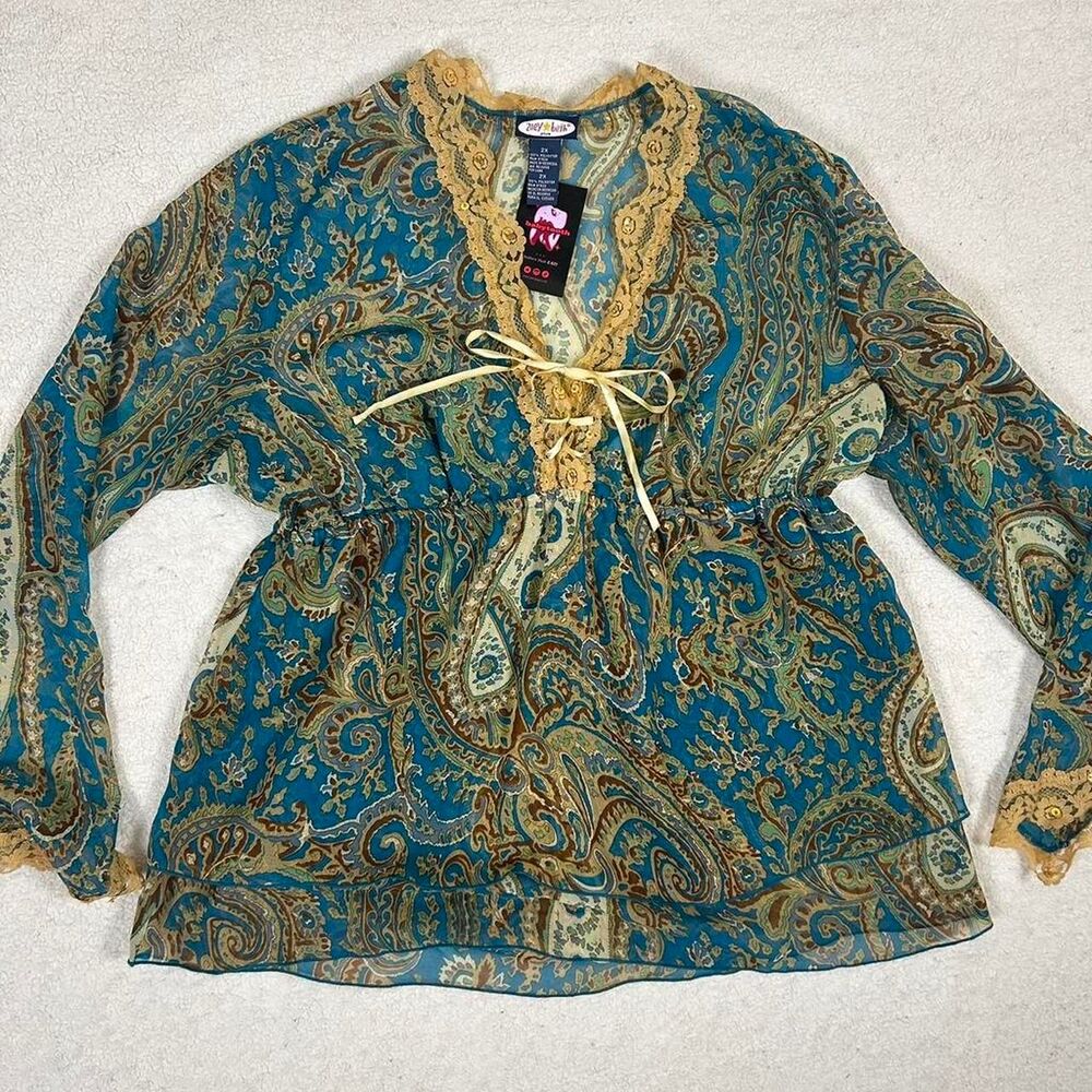 Insane Whimsigoth Zoey Beth Fairy Boho Longsleeve Top